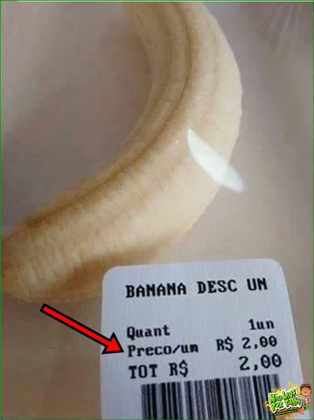 venda de banana descascada